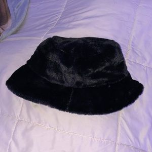 furry bucket hat